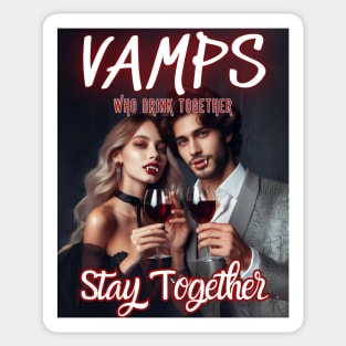 Vamps Who Drink Together, Stay Together v3 Sticker